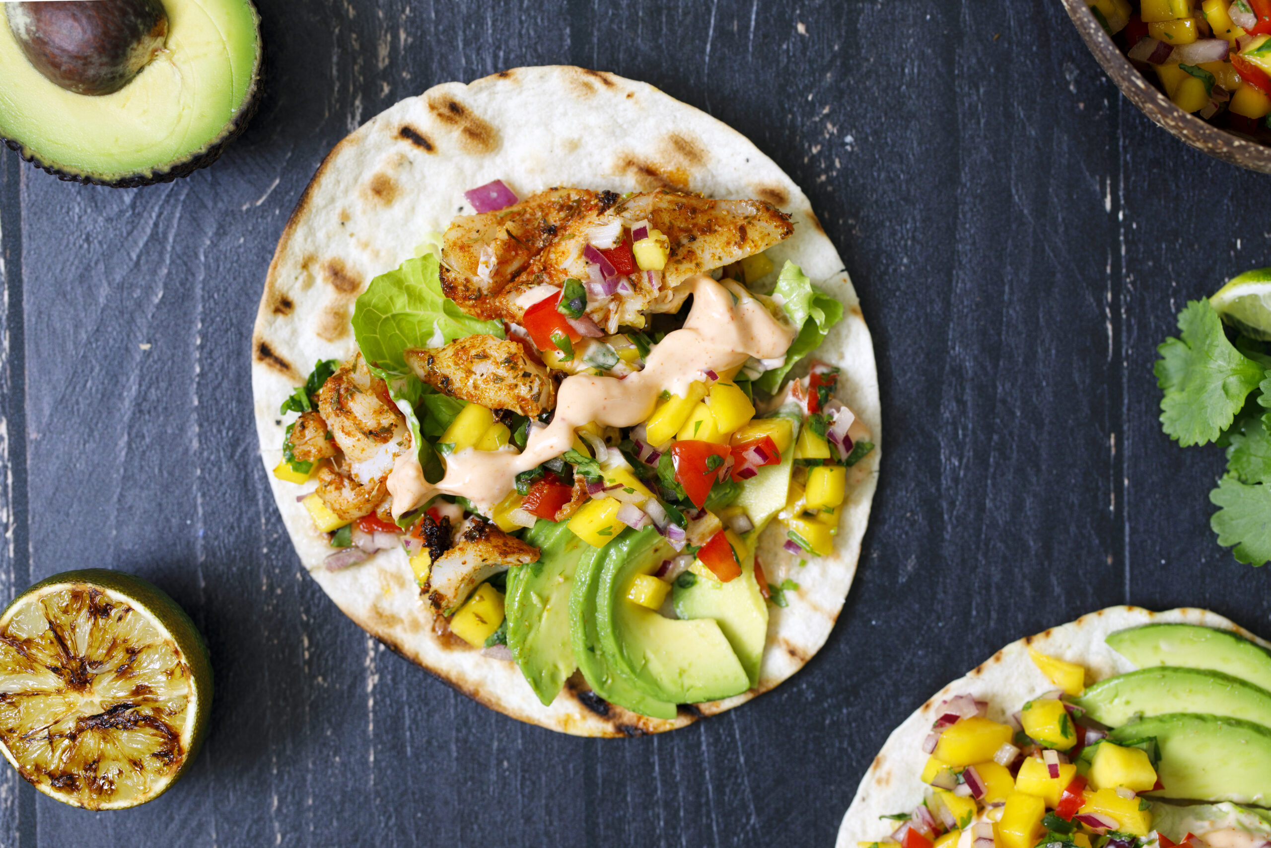 Winter Fish Tacos with Citrus Salsa - Mazola® Oils