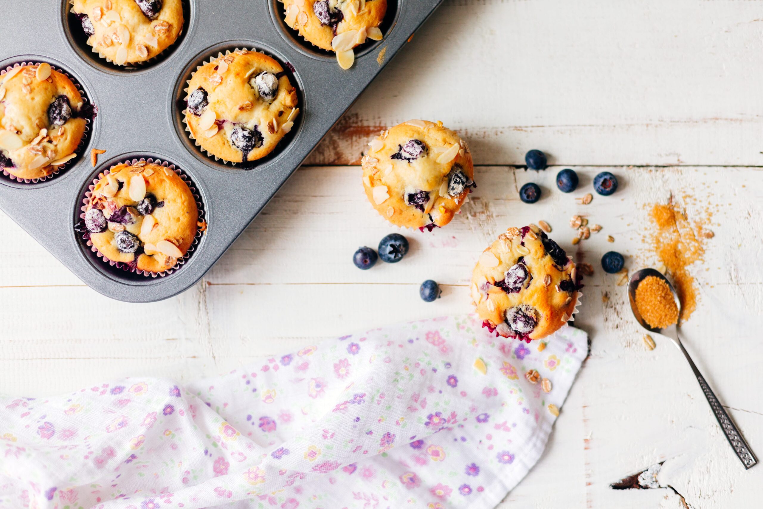 Blueberry Almond Muffins - Mazola® Oils