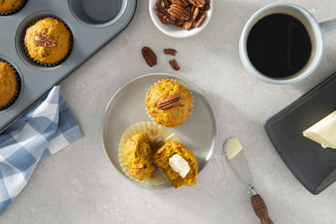 Pumpkin Pecan Muffins - Mazola® Oils