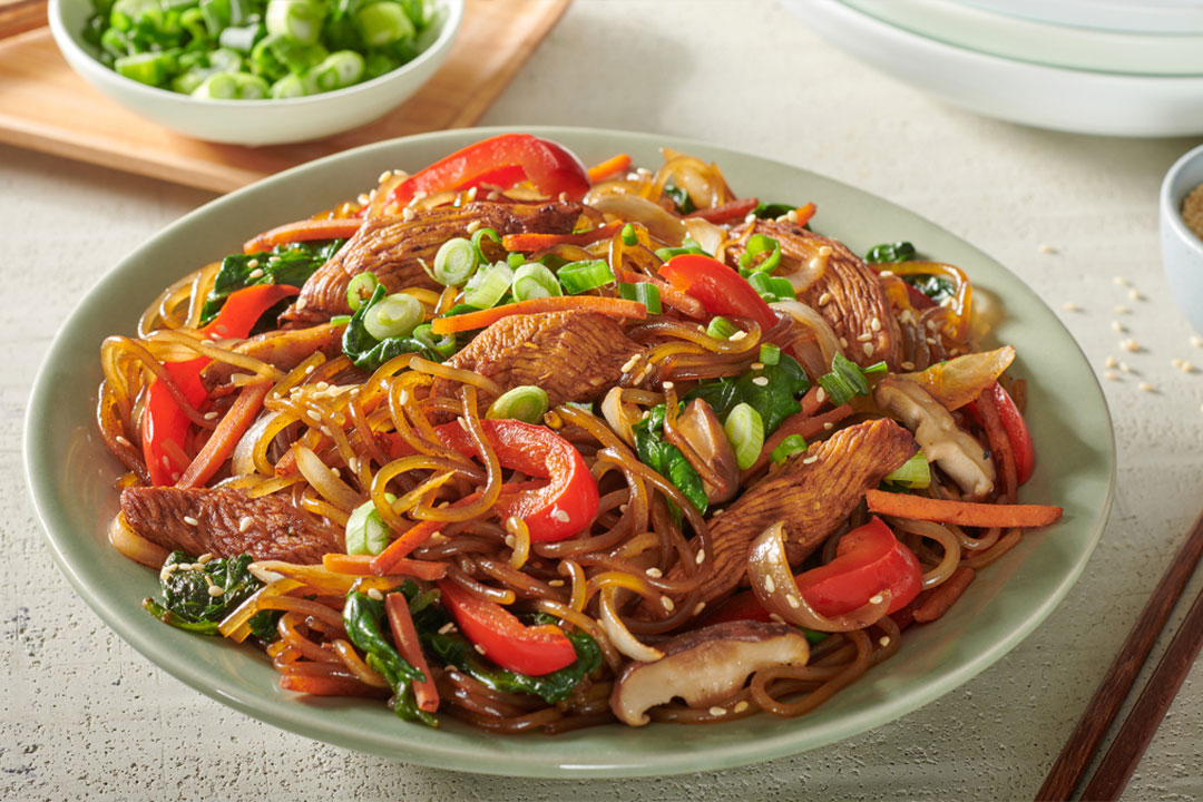 Japchae Korean Glass Noodle Stir Fry - Mazola® Oils