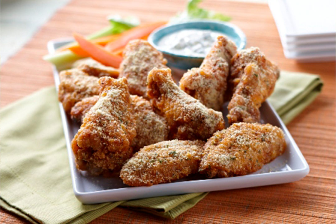 Garlic Romano Buffalo Wings Mazola® Oils