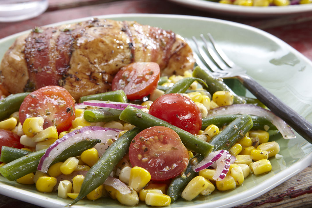 Green Bean, Corn and Tomato Salad Mazola® Oils