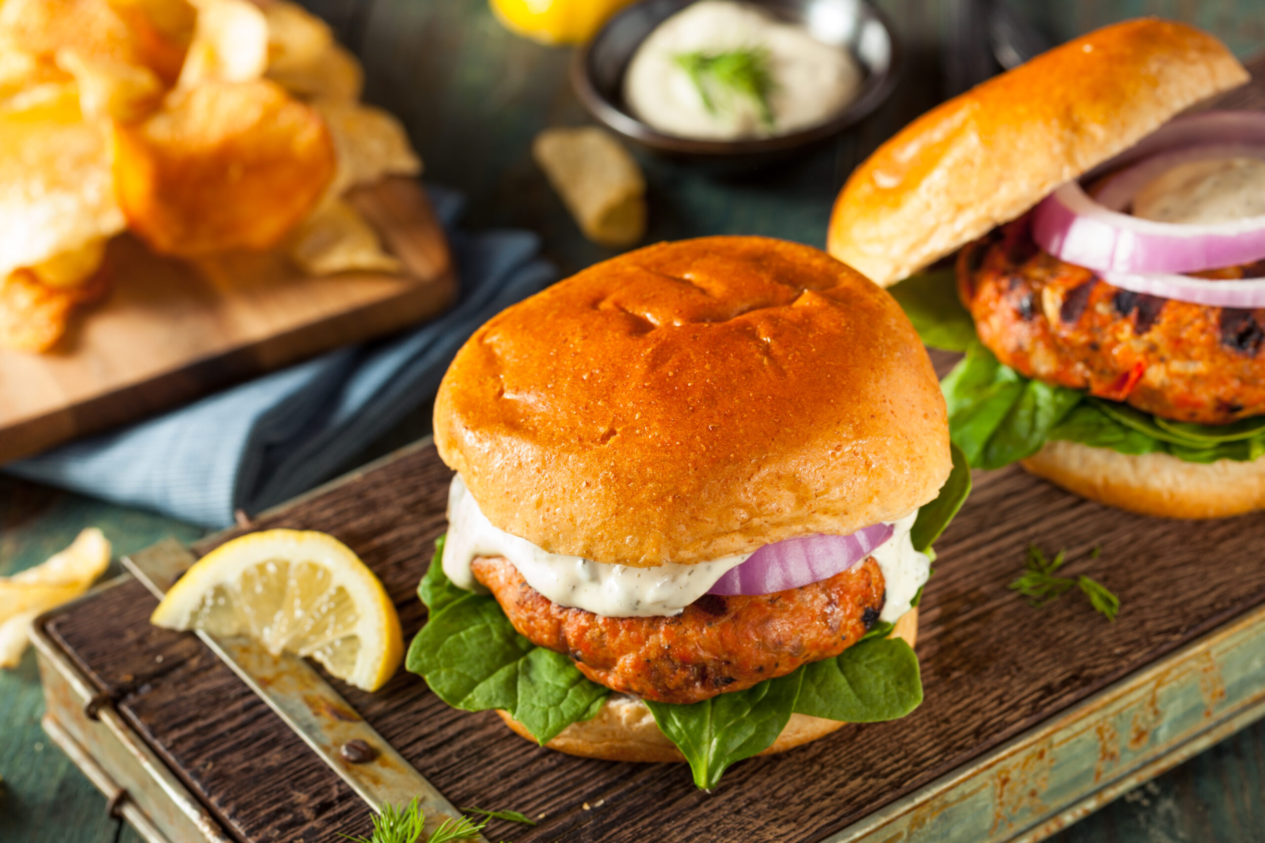 Salmon Burgers Mazola® Oils