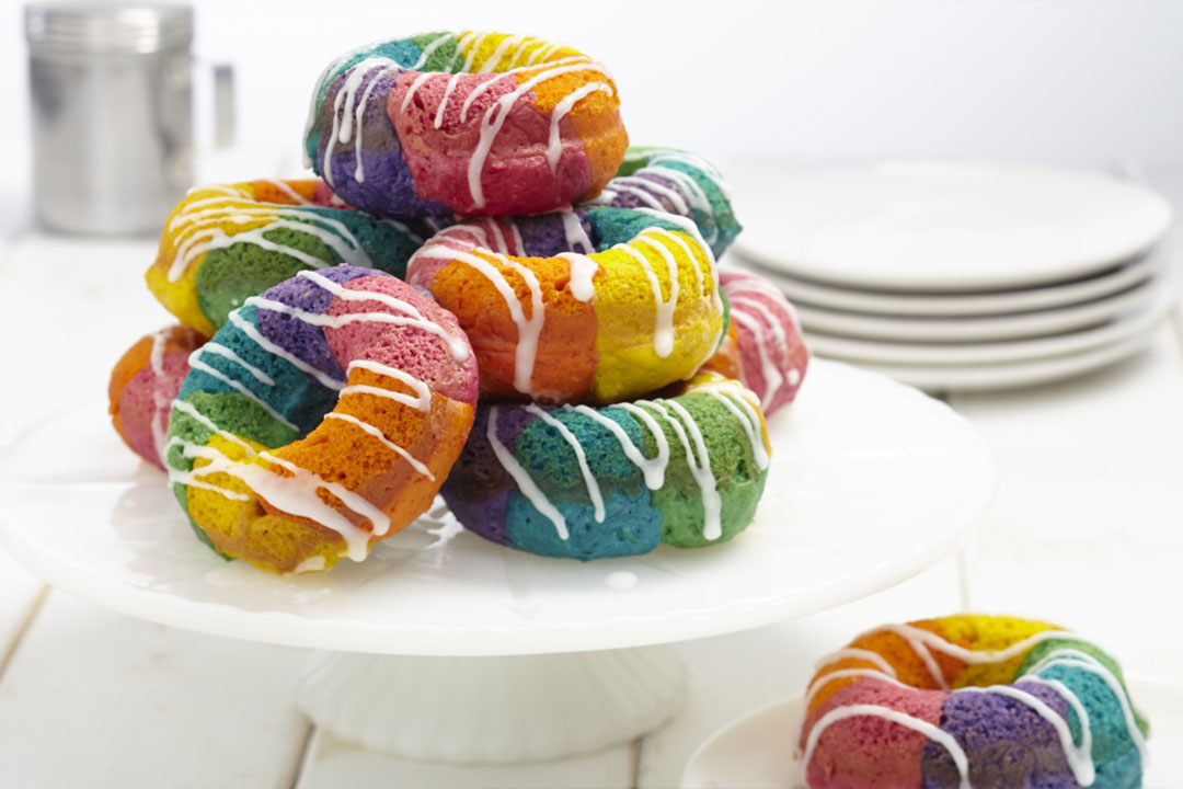Rainbow Doughnuts - Mazola® Oils
