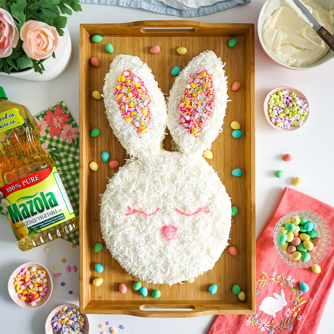 Bunny Coconut Carrot Cake - Mazola® Oils