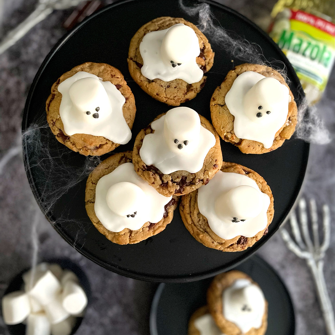 Sea Salt Chocolate Chunk Ghost Cookies