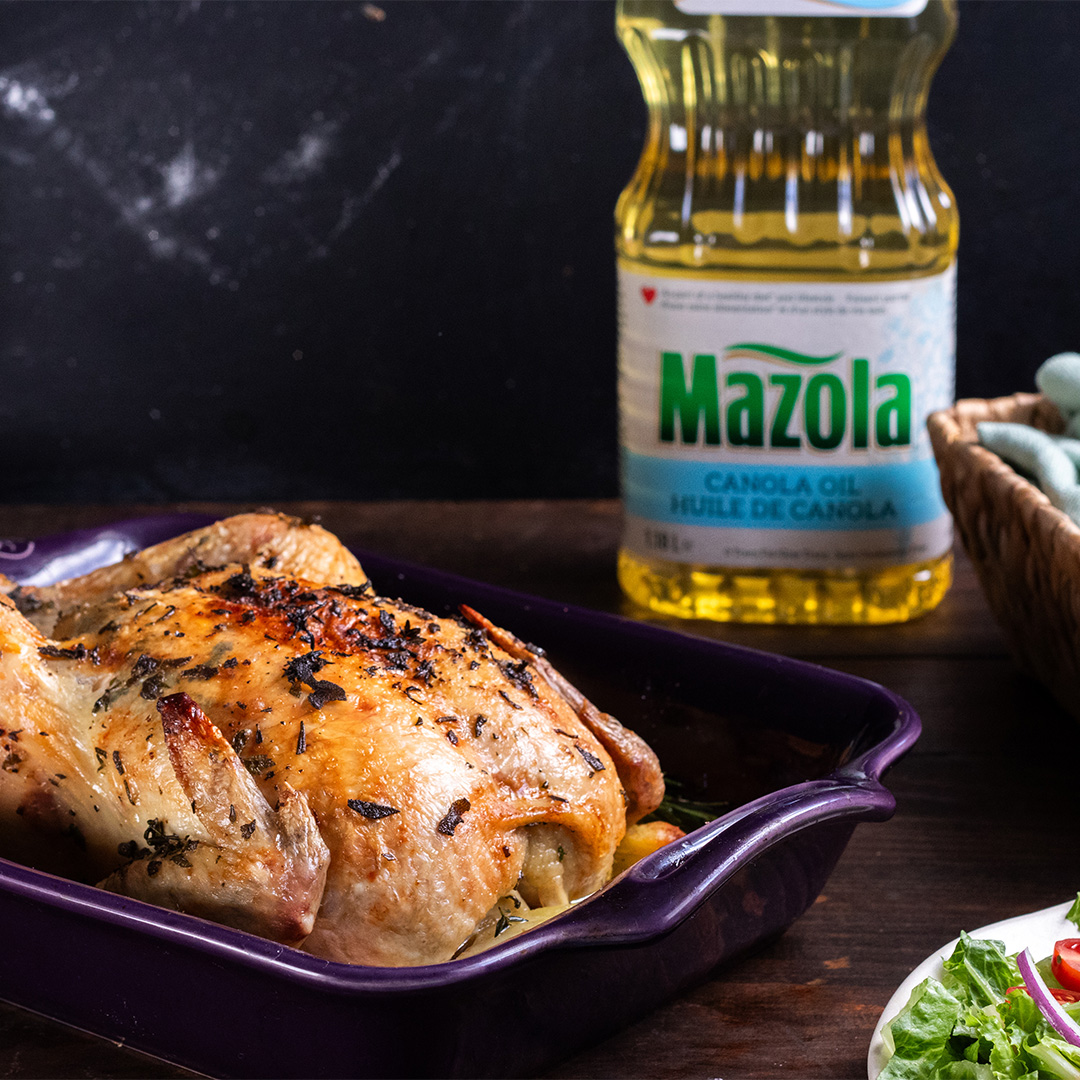 Roast Chicken with Herby Oil - Mazola® Oils