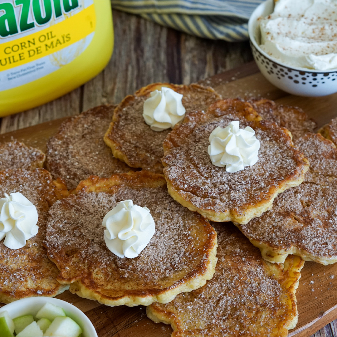 Cinnamon Apple Latkes - Mazola® Oils