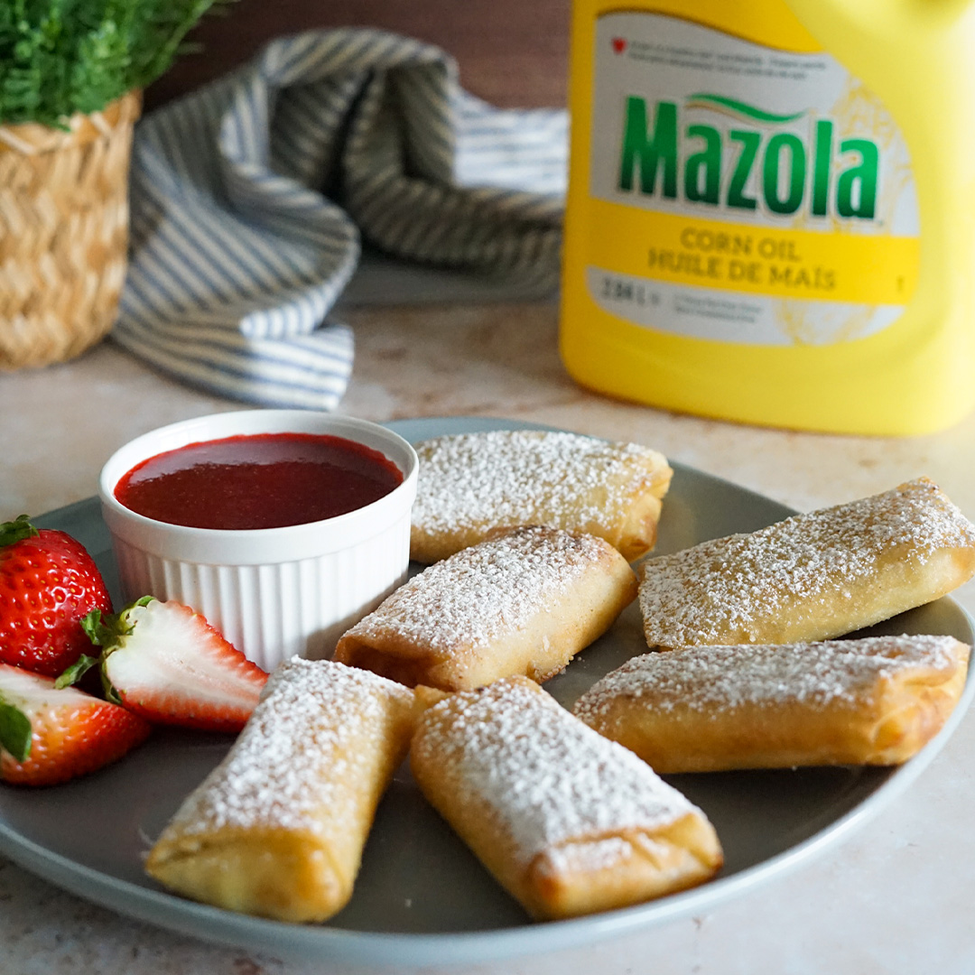 Caribbean Dessert Egg Rolls - Mazola® Oils